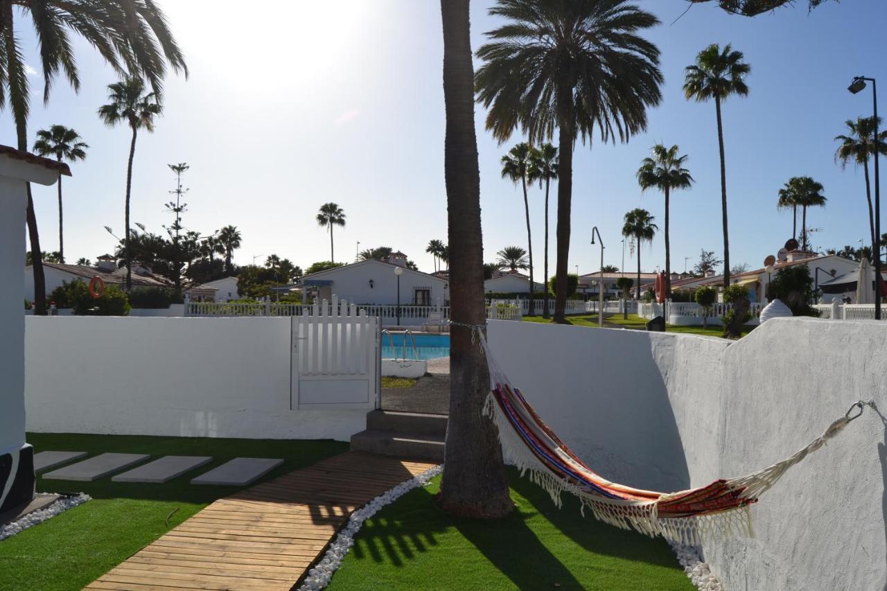 White Exclusive Bungalow. 2 Rooms, Garden & Pool. Maspalomas  Bagian luar foto