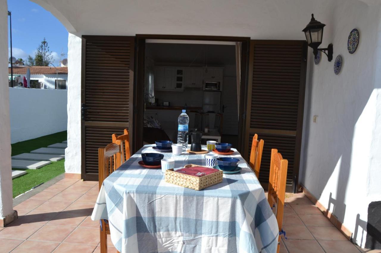 White Exclusive Bungalow. 2 Rooms, Garden & Pool. Maspalomas  Bagian luar foto