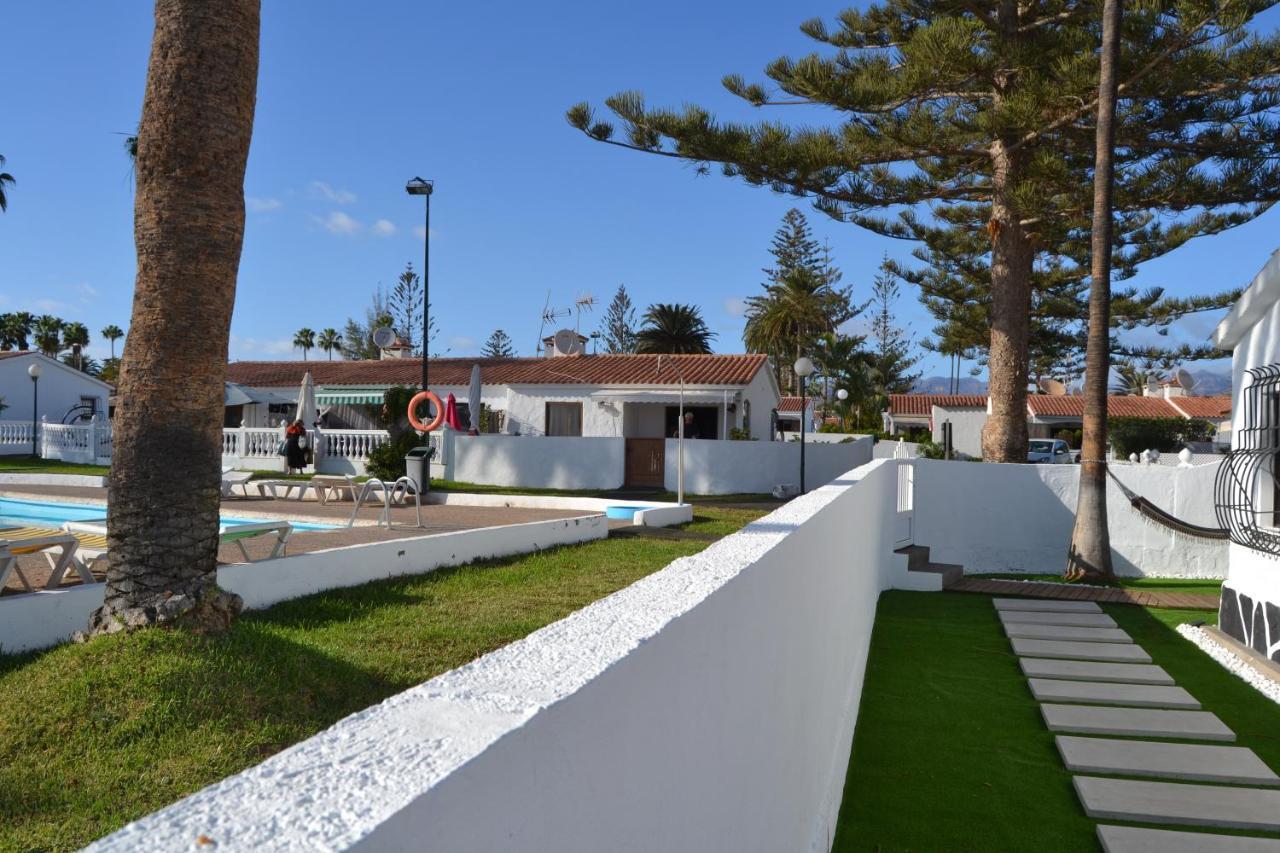 White Exclusive Bungalow. 2 Rooms, Garden & Pool. Maspalomas  Bagian luar foto