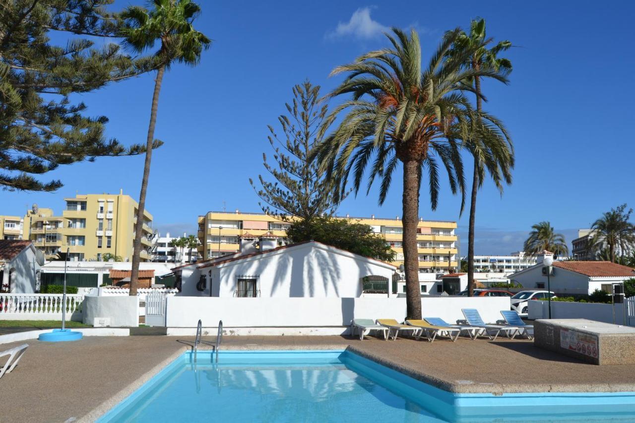 White Exclusive Bungalow. 2 Rooms, Garden & Pool. Maspalomas  Bagian luar foto